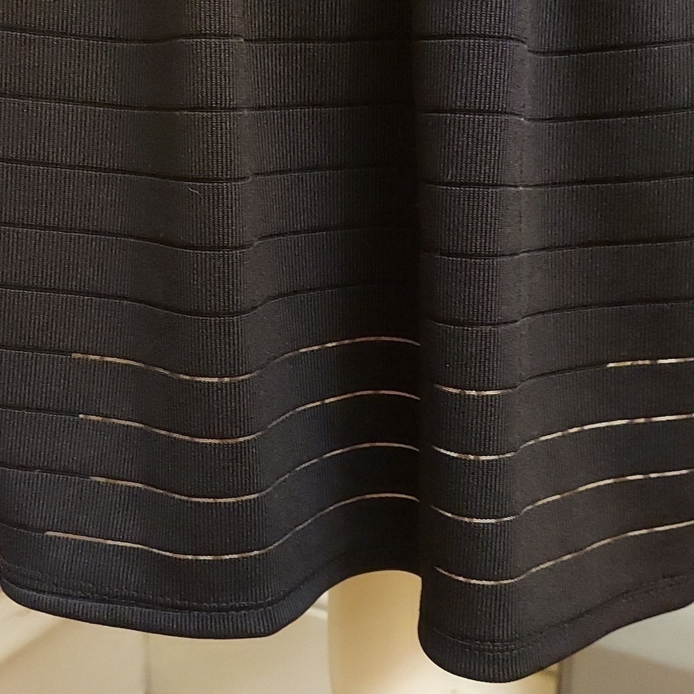 NEW BCBGENERATION One Shoulder Fit and Flare Little Black Dress 6 Party Evening - Picture 7 of 15